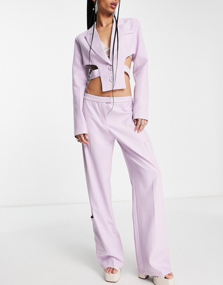 Kyo Baggy Fit Cargo Pants In Lilac - Part Of A Set-purple