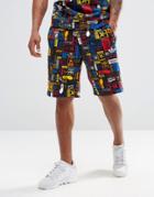 Adidas Originals Multicolour Logo Shorts Az1098 - Black