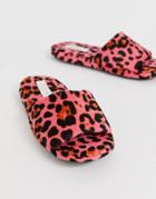 Truffle Collection Leopard Print Slippers