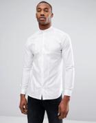Jack & Jones Premium Slim Grandad Shirt - White