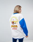 Adidas Originals Sweatshirt With Graphic Logo Back - White