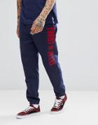 Tommy Jeans 90's Capsule Logo Cuffed Joggers In Navy - Navy