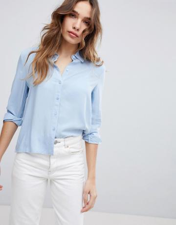 Jdy Chambray Shirt - Blue
