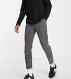 New Look Straight Crop Cord Pants In Dark Gray