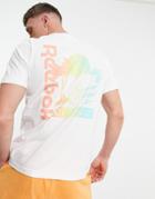Reebok Classics Back Print T-shirt In White