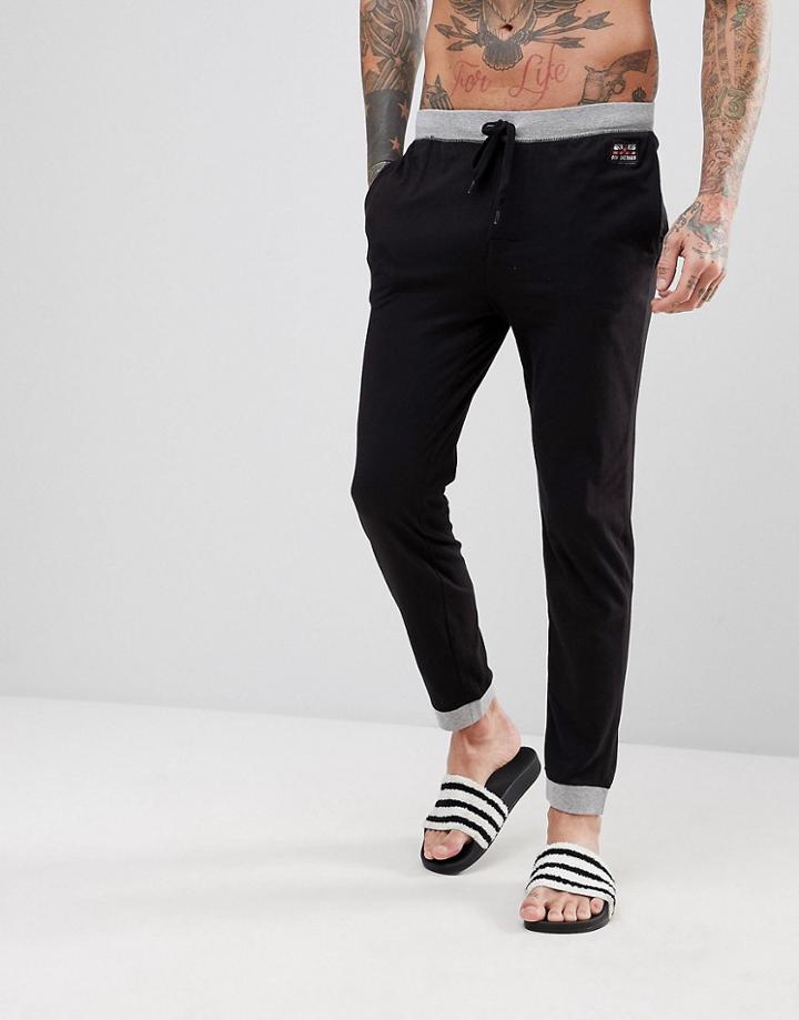 Ben Sherman Jersey Lounge Pant - Black