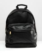 Mi-pac Tumbled Faux Leather Backpack - Black
