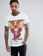 Liquor & Poker Eagles Band Longline T-shirt - Gray