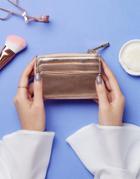 Aldo Nydiling Rose Gold Zip Wallet - Gold