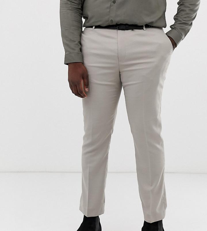 Twisted Tailor Plus Super Skinny Suit Pants In Gray - Gray