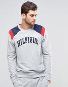 Tommy Hilfiger Color Block Crew Sweat - Gray