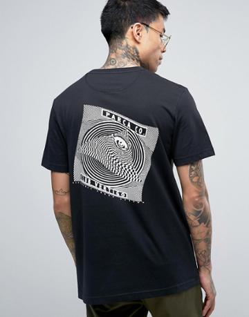 Parca T-shirt With Vertigo Back Print - Black
