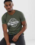 Esprit T-shirt With Heritage Print In Green - Green