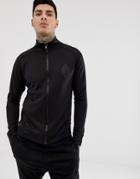 Religion Track Top In Black
