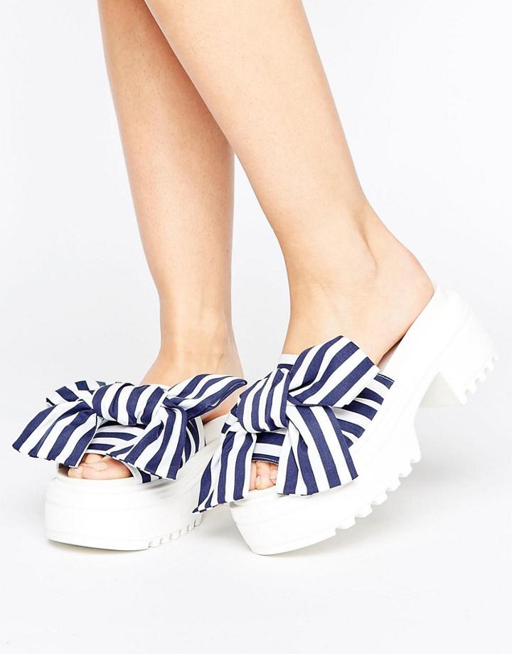 Asos Thrill Seeker Chunky Bow Sandals - Multi