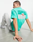 Adidas Originals Sports Club T-shirt In Hi-res Green With Back Print