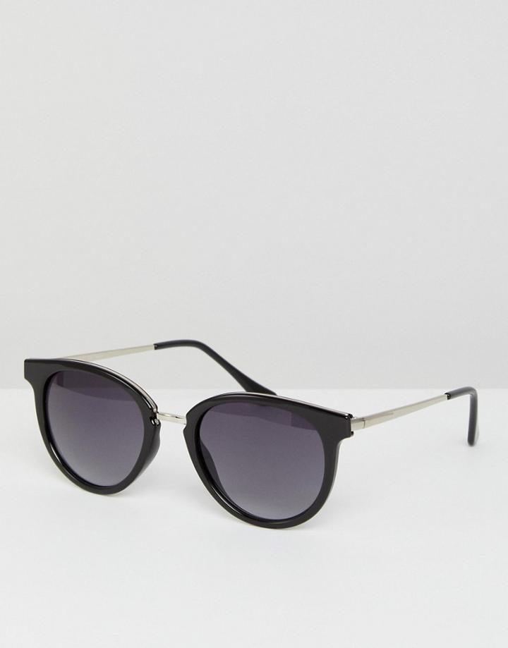 Esprit Round Sunglasses In Black - Black
