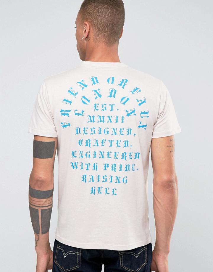 Friend Or Faux Rock Steady Back Print T-shirt - Pink