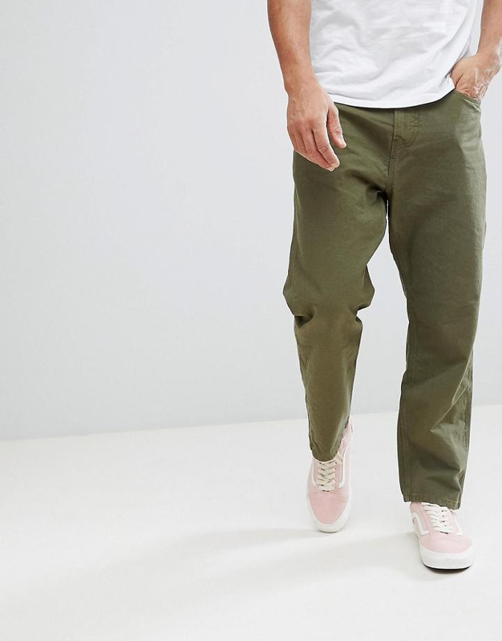 Carhartt Wip Toledo Pant In Regular Straight Fit In Green - Green