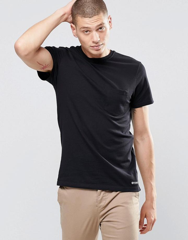 Element One Pocket T-shirt Black - Black