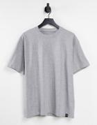 Pull & Bear Relaxed T-shirt In Gray-grey