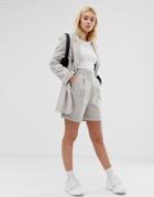 Asos Design Mom Suit Shorts-cream