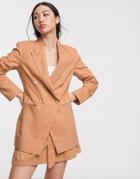 Asos Design Ultimate Linen Suit Blazer-neutral