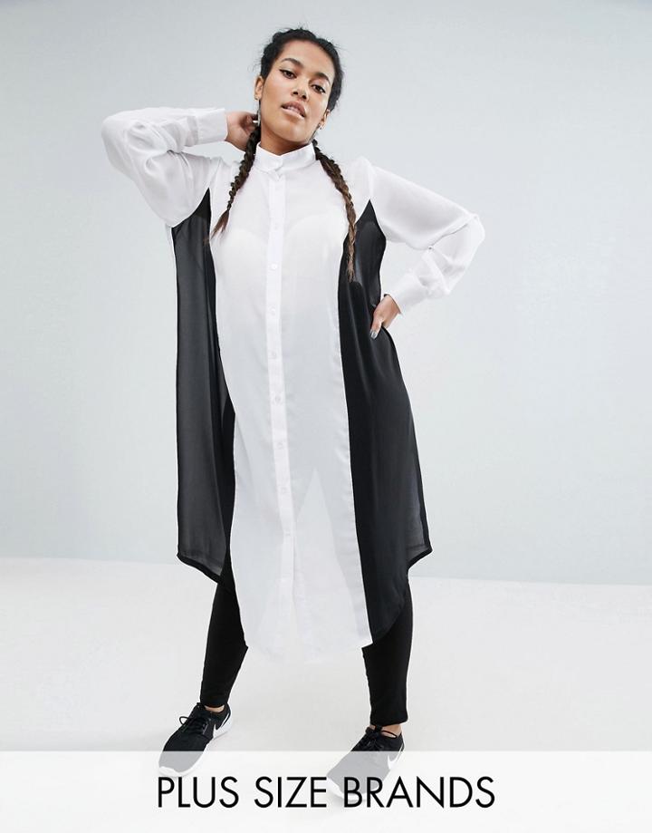 One One Three Oversized Sheer Shirt - Multi