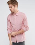 Selected Fil Slim Fit Long Sleeved Shirt - Pink