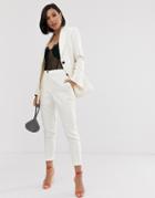 Asos Design Pop Slim Suit Pants-white