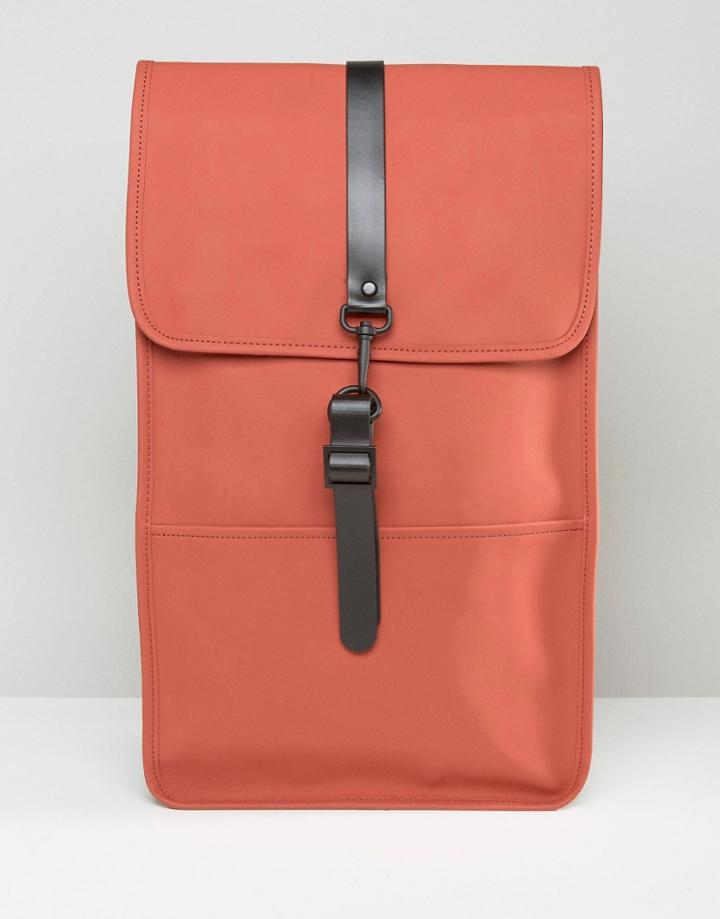 Rains Backpack In Rust - Red