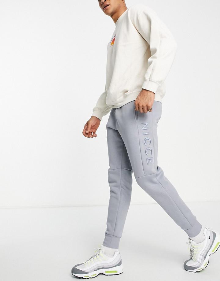 Nicce Mercury Sweatpants In Blue