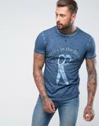 Ringspun Scissor Print T-shirt - Navy