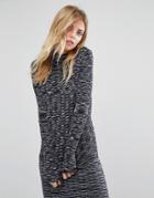 Vero Moda Ribbed High Neck Sweater - Navy