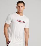 Tommy Hilfiger Exclusive To Asos T-shirt With Chest Flag Logo In Cream-white