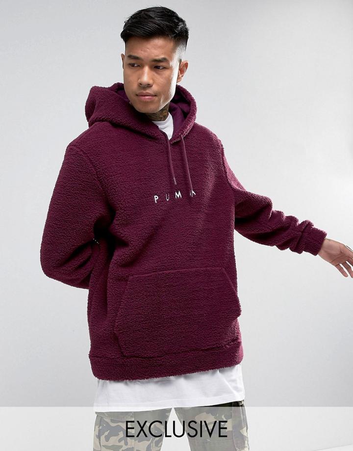 Puma Borg Pullover Hoodie In Purple Exclusive To Asos 57658202 - Purple