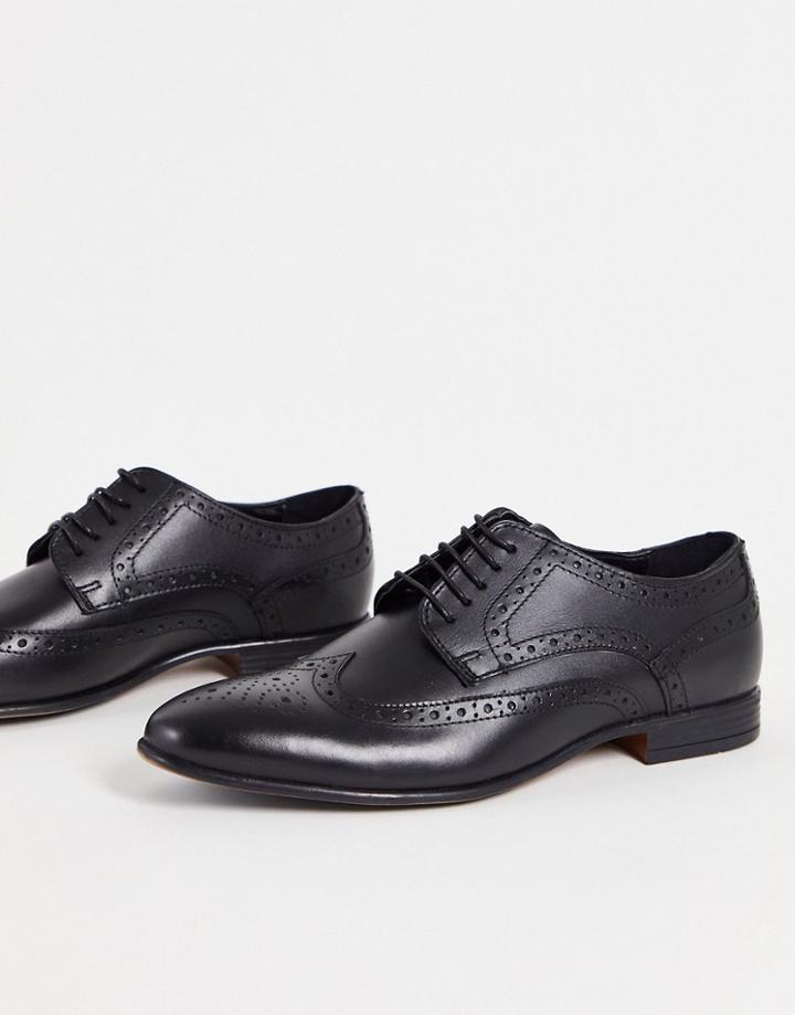 Schuh Rowen Brogues In Black Leather