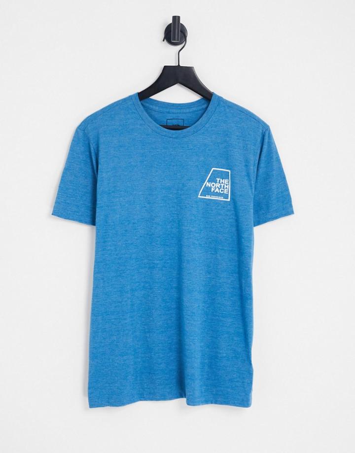 The North Face Tri-blend T-shirt With In Blue