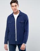 Abercrombie & Fitch Over Shirt 1892 Anniversary 4 Pocket In Beige - Navy