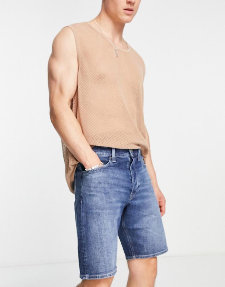 G-star Triple A Denim Shorts In Blue