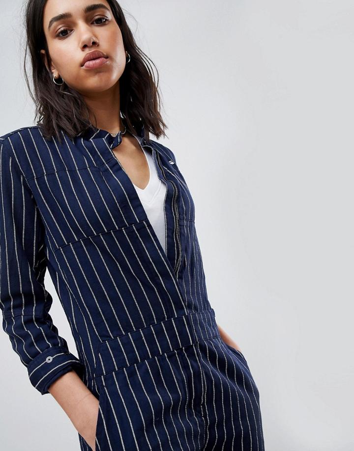 G-star Pharrell Jumpsuit In Pinstripe - Multi