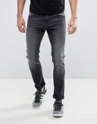 Produkt Skinny Jeans In Washed Black Denim - Black