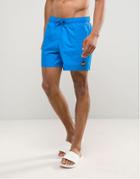 Hollister Solid Plain Swim Shorts - Blue