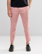 Religion Skinny Cropped Trousers In Pink - Pink