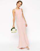 Asos Wedding Maxi With Fishtail - Pink