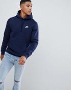 Nike Club Hoodie In Navy