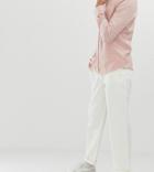Asos Design Tall Relaxed Fatigue Pants In White - White