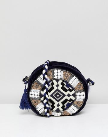 America & Beyond Embellished Round Bag - Multi
