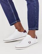 Fred Perry Deuce Leather Sneakers In White - White
