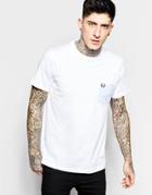 Fred Perry T-shirt With Camo Pocket - White
